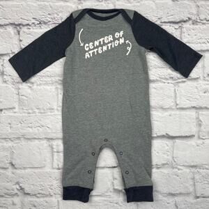 A1022 Cat & Jack Long-Sleeve Romper Size 0-3 mo